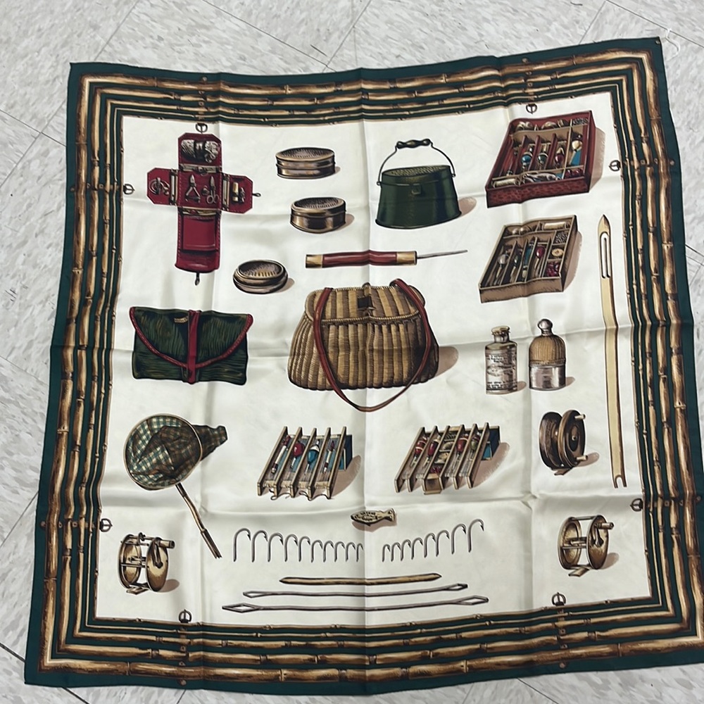 Wathne fishing themed scarf
